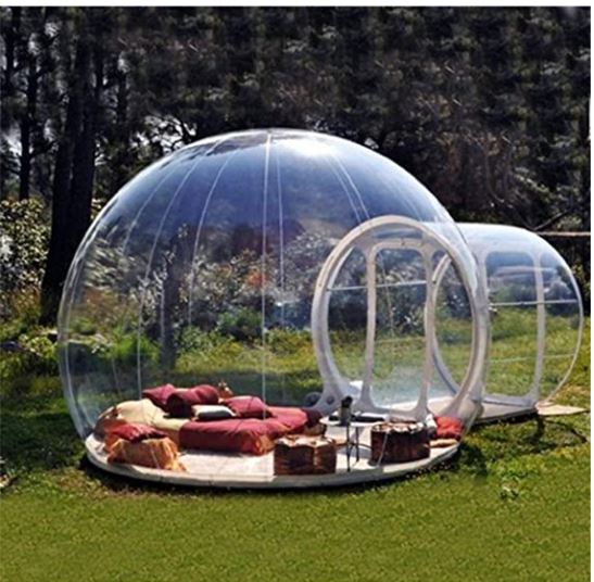 garten iglu buble zelt transparent Tunnel Backyard Transparentes Luftkuppelzelt, einzeln, aufblasbar, Luftkuppelzelt, Campinghaus mit Gebläsen und Reparaturausrüstung.