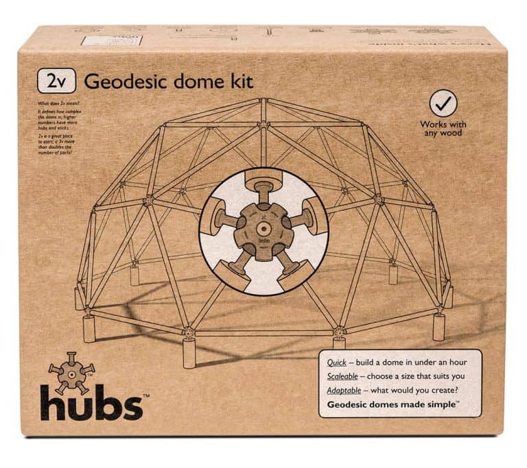 2v Geodesic Dome Kit-Hubs Geodesic Dome Kit