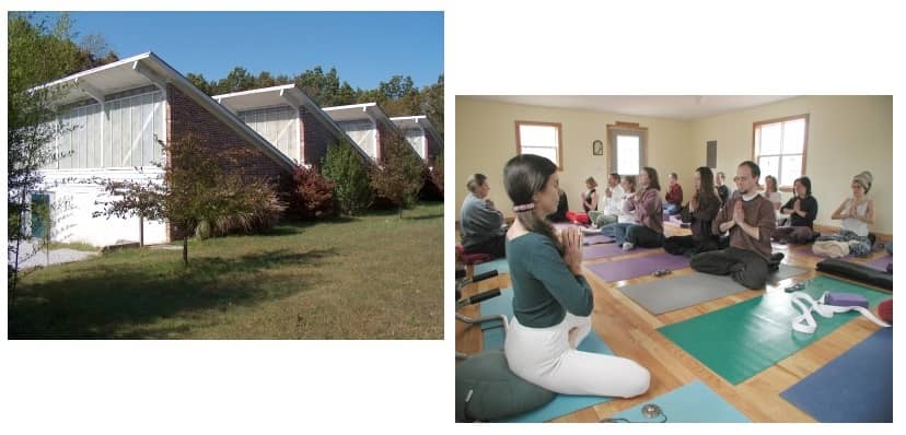 La granja escuela y el estudio de yoga