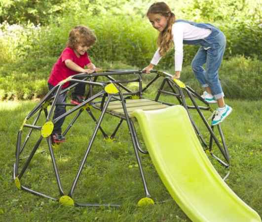geodome climber with slide