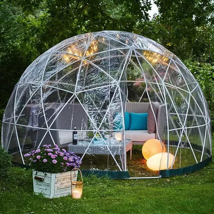 clear dome tent