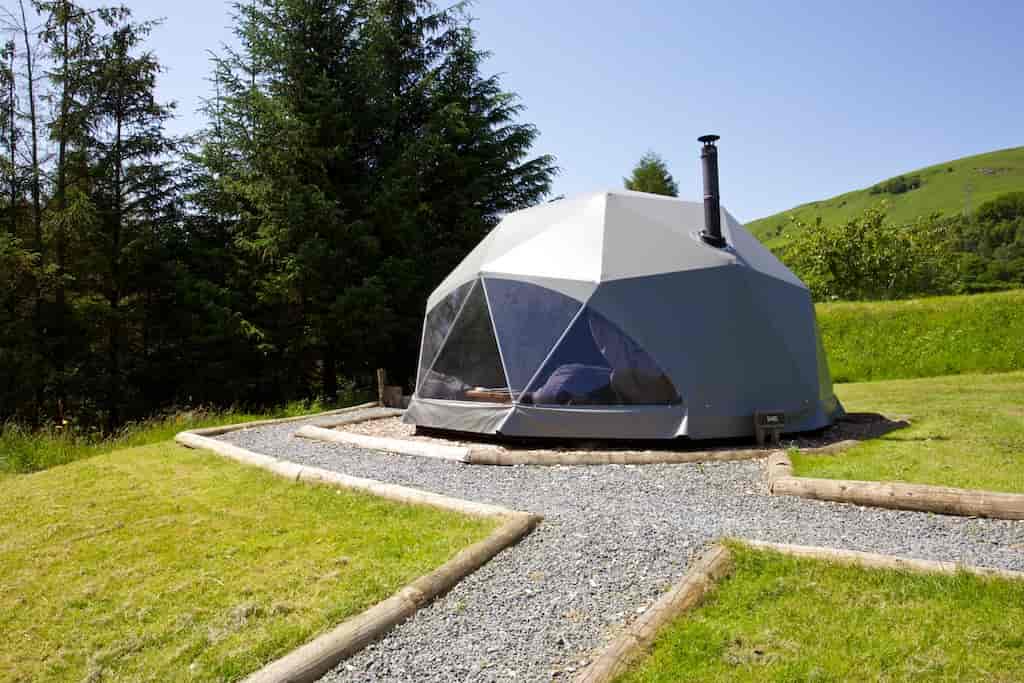 unique glamping experience in Scotland's domes