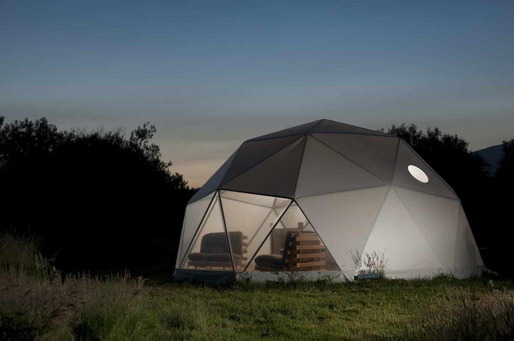 glamping domes with hot tubs in Wales