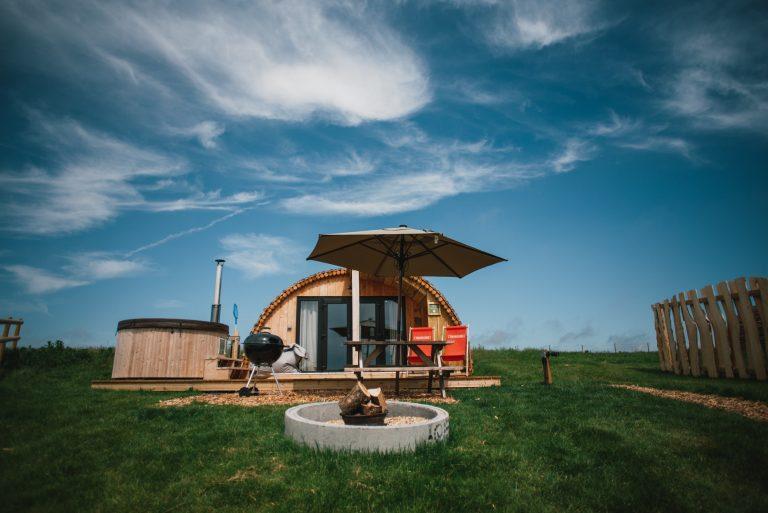 luxury glamping domes in England
