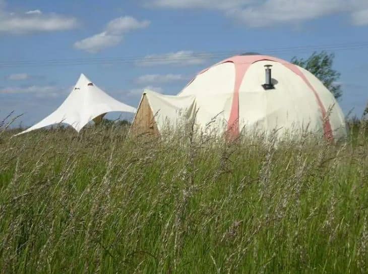 unique glamping dome experiences in England